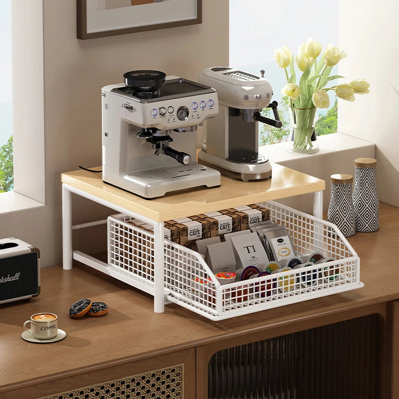 Multi‑Tier Kitchen Countertop Organizer | Microwave Rack & Storage Shelf