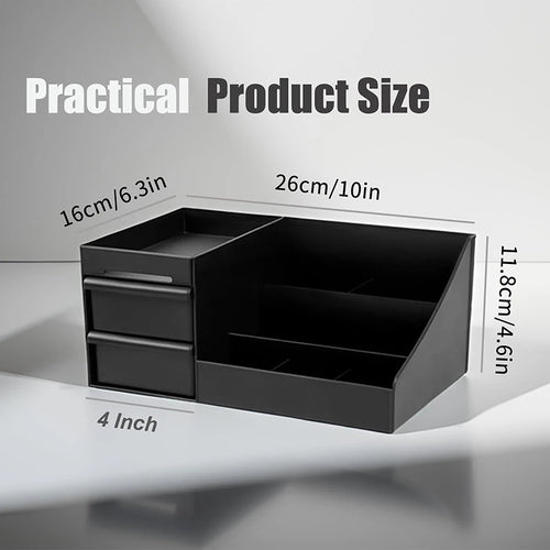 Bathroom Countertop Organizer with Drawers | Toiletry & Skincare Storage